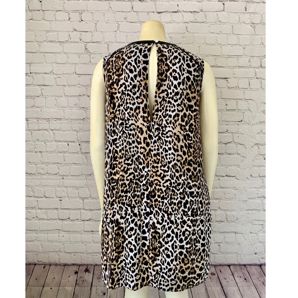 Rachel Zoe Midi silk Leopard Cheetah print Dress - Picture 7 of 8